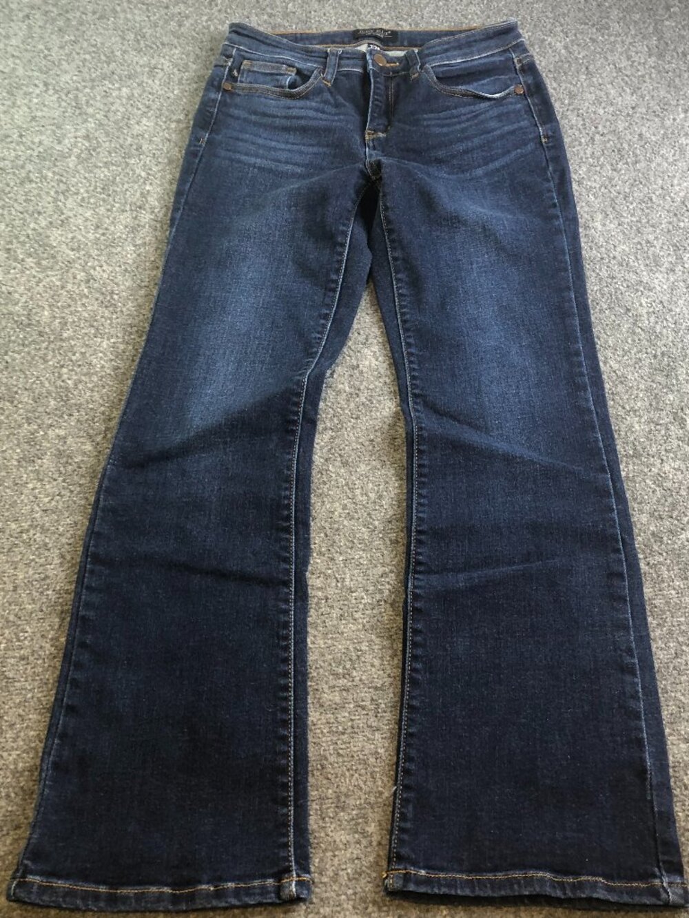 Judy Blue Bootcut Jeans Womens 7 28 Dark Blue JB82361 Stretch Mid Rise 28x28